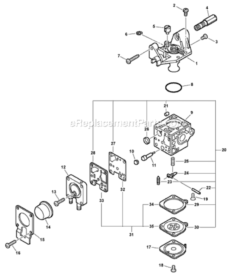 Page A Diagram and Parts List for HC-150I 09001001 - 09999999 Echo Hedge Trimmer