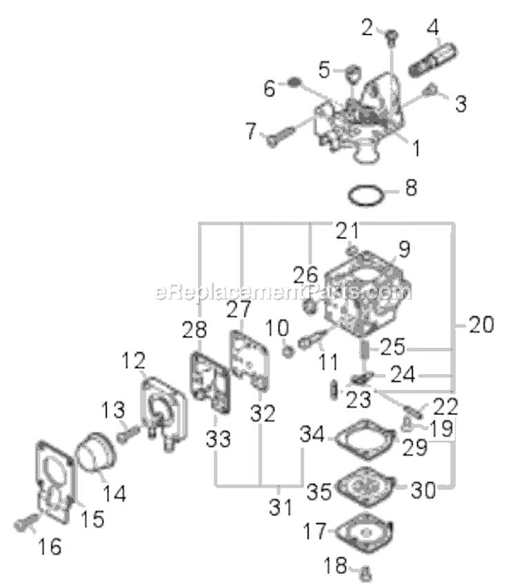 Page A Diagram and Parts List for HC-150I S83813001001 - S83813999999 Echo Hedge Trimmer