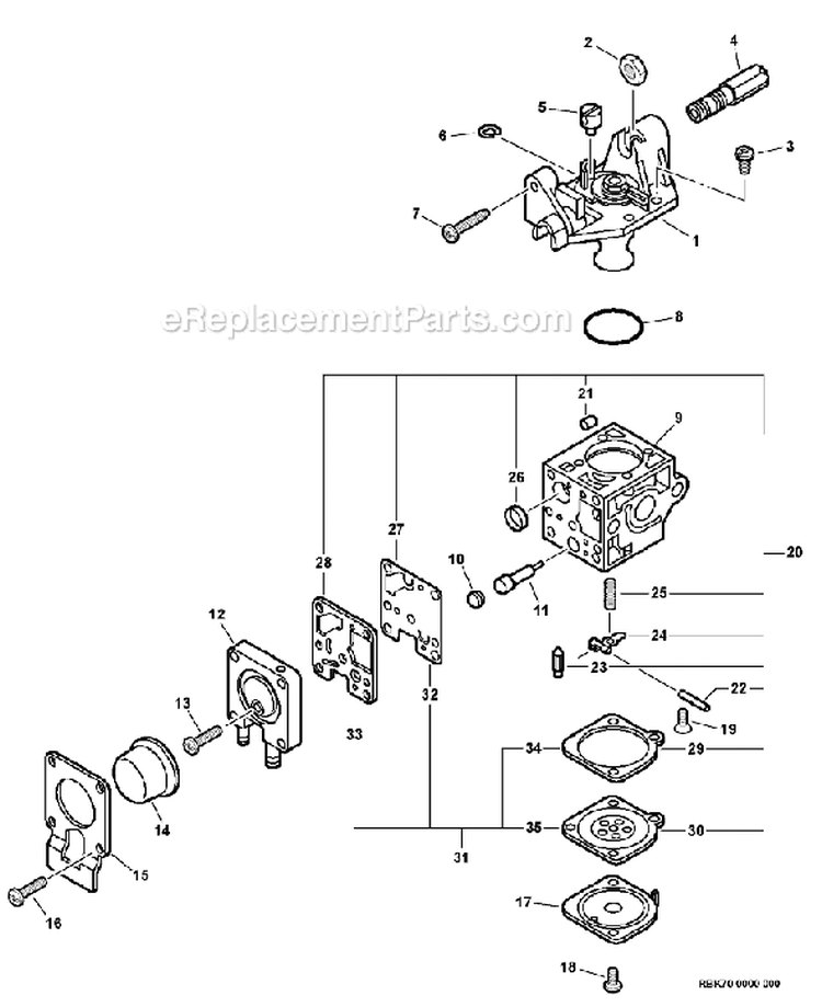 Page B Diagram and Parts List for HC-151I 06001001 - 06999999 Echo Hedge Trimmer