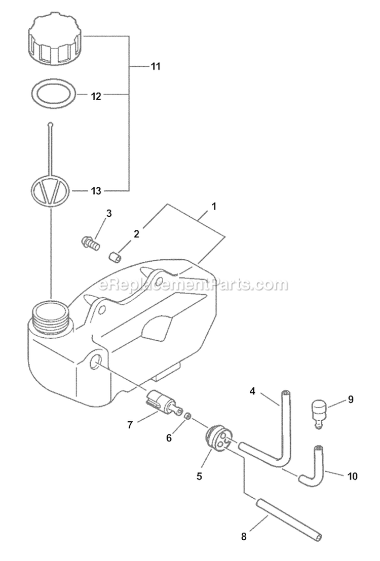 Page E Diagram and Parts List for HC-151I 09001001 - 09999999 Echo Hedge Trimmer