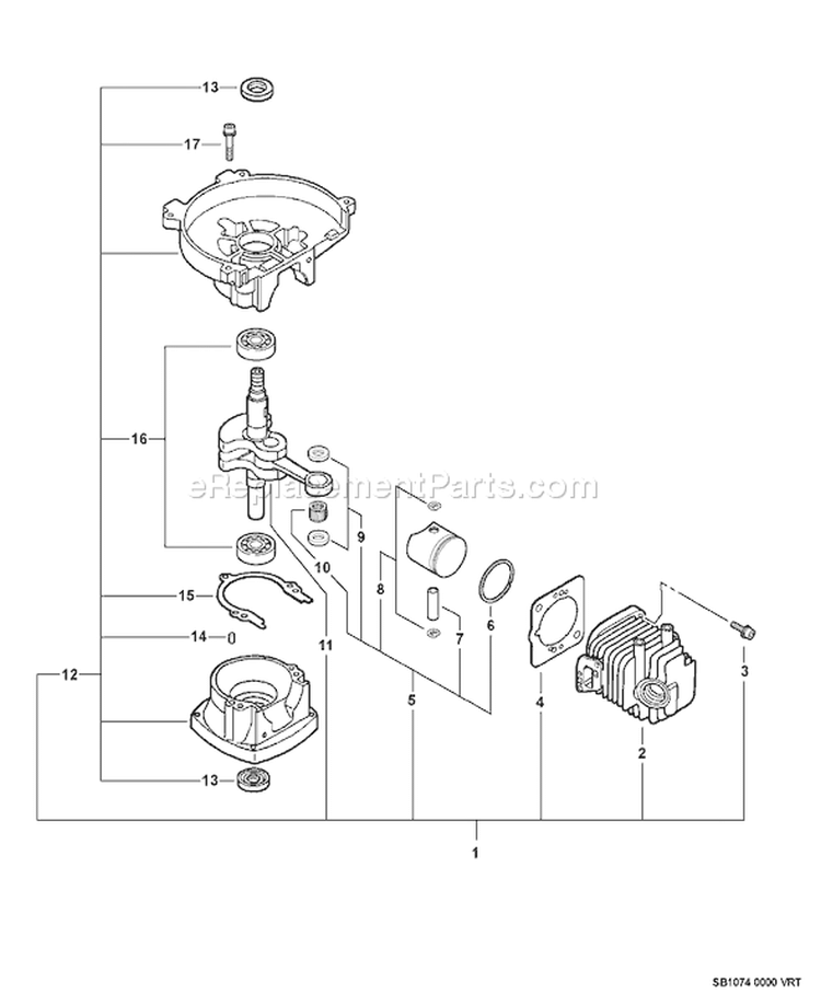 Page D Diagram and Parts List for HC-150 S83613001001 - S83613999999 Echo Hedge Trimmer