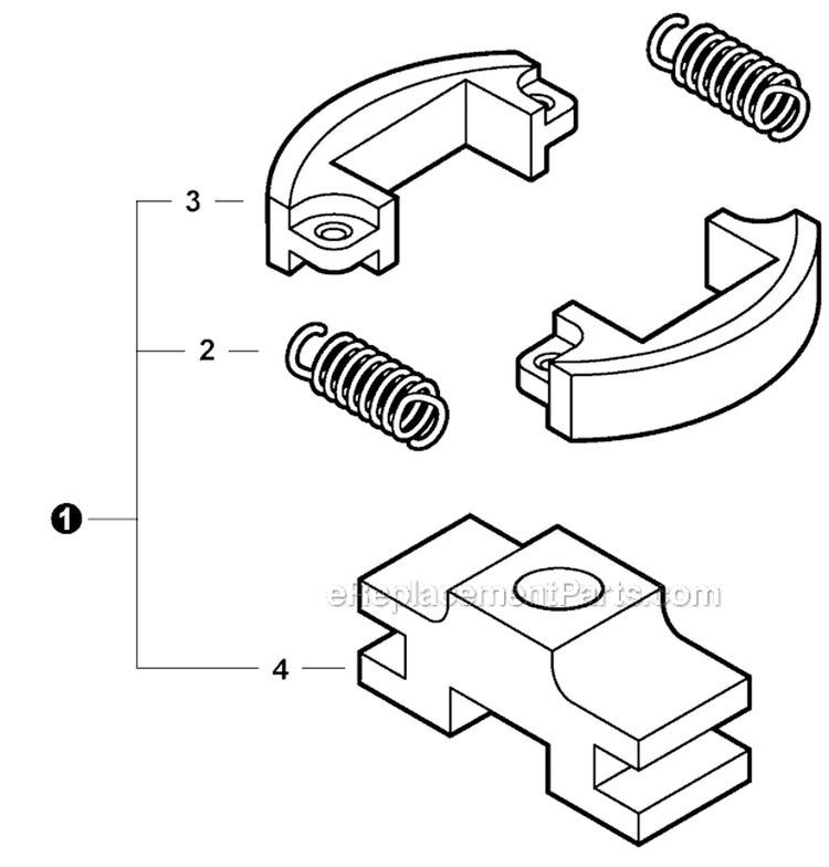 Clutch Diagram and Parts List for HC-152 S94012001001-S94012999999 Echo Hedge Trimmer