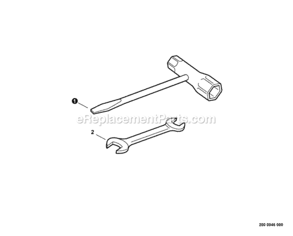 Tools Diagram and Parts List for HC-152 S95026001001 - S95026999999 Echo Hedge Trimmer