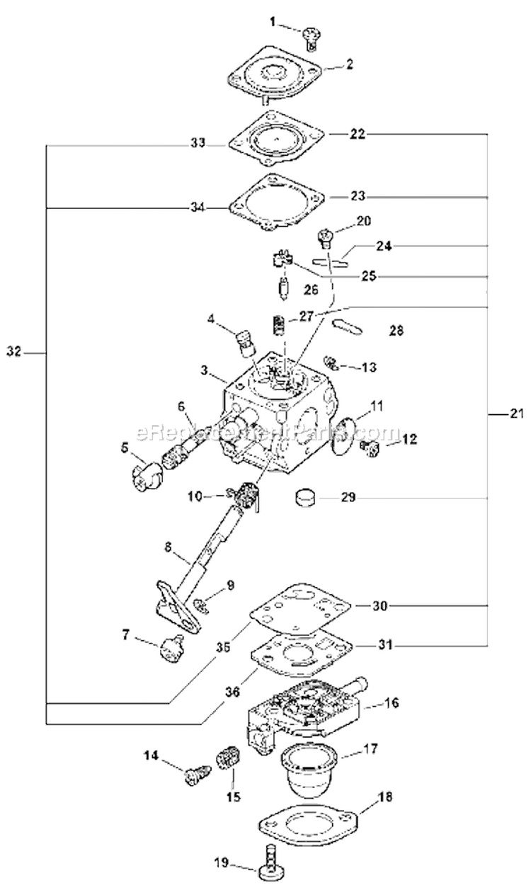 Page A Diagram and Parts List for HC-161 02001001 - 02999999 Echo Hedge Trimmer