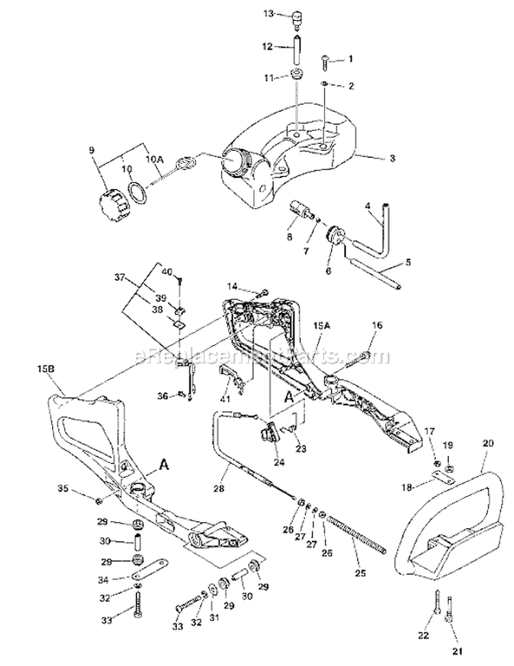 Page C Diagram and Parts List for HC-1800 TYPE 1E Echo Hedge Trimmer