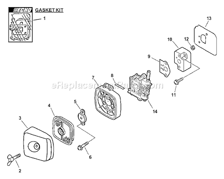 Page G Diagram and Parts List for HC-181 06001001 - 06999999 Echo Hedge Trimmer