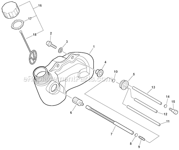 Page F Diagram and Parts List for HC-185 S69511001001 - S69511002064 Echo Hedge Trimmer