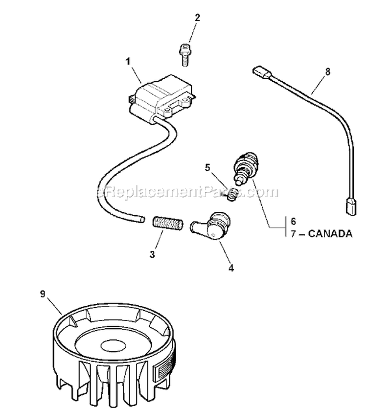 Page J Diagram and Parts List for HC-185 S76812001001 - S76812002377 Echo Hedge Trimmer