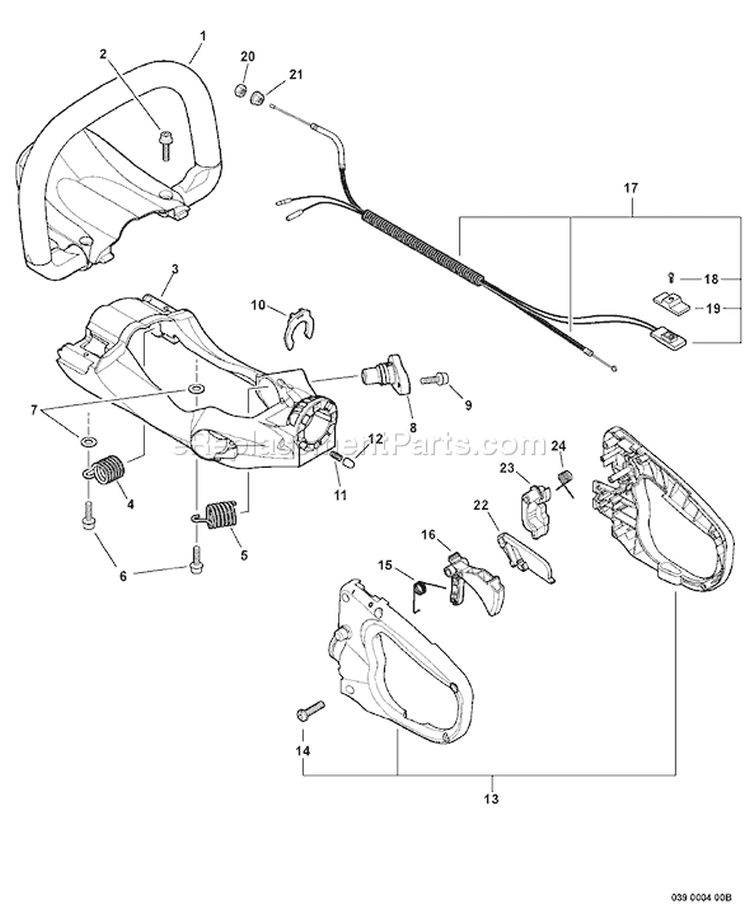 Page I Diagram and Parts List for HC-185 S76812002378 - S76812999999 Echo Hedge Trimmer