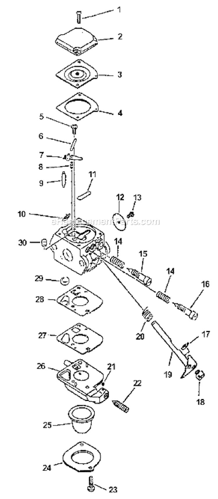 Page A Diagram and Parts List for HC-2000 Type 1 Echo Hedge Trimmer