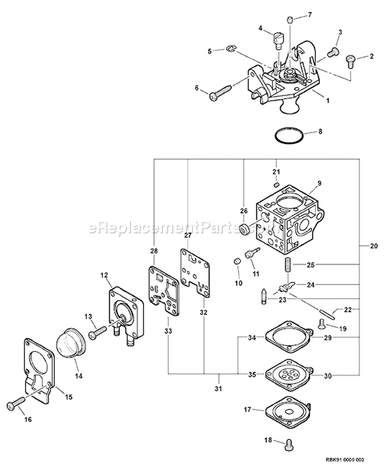 Page A Diagram and Parts List for HC-185 S76812002378 - S76812999999 Echo Hedge Trimmer
