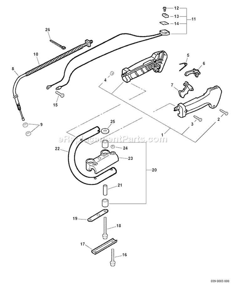 Page I Diagram and Parts List for HC-230 S76512001001 - S76512999999 Echo Hedge Trimmer