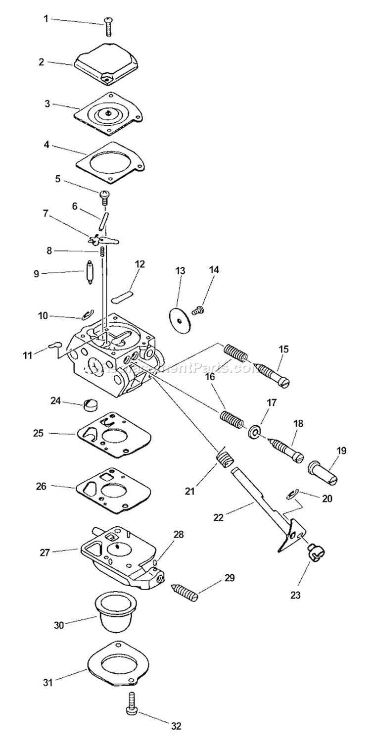 Page A Diagram and Parts List for HC-2400 Type 1 Echo Hedge Trimmer
