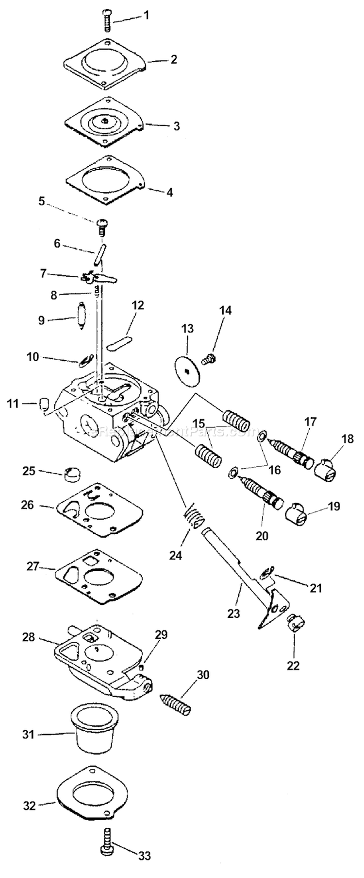 Page A Diagram and Parts List for HC-2400 Type 2E Echo Hedge Trimmer