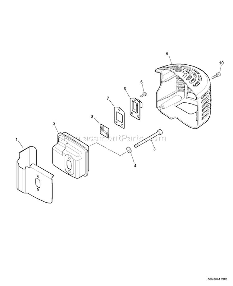 Page F Diagram and Parts List for HC-235 S64811010377 - S64811999999 Echo Hedge Trimmer