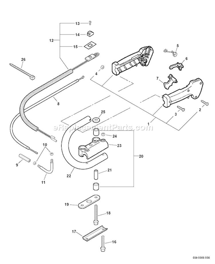 Page L Diagram and Parts List for HC-235 S64811010377 - S64811999999 Echo Hedge Trimmer