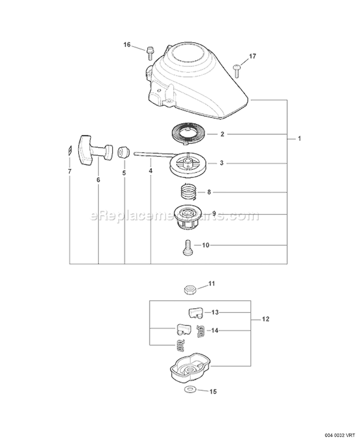 Page N Diagram and Parts List for HC-235 S64811010377 - S64811999999 Echo Hedge Trimmer