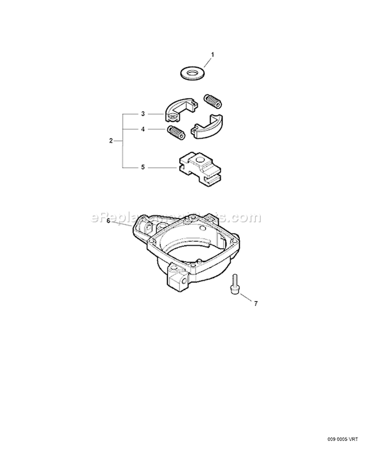 Page B Diagram and Parts List for HC-235 S64811010377 - S64811999999 Echo Hedge Trimmer