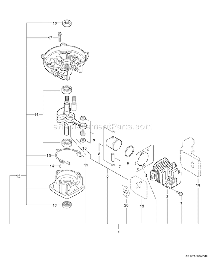 Page D Diagram and Parts List for HC-235 S64811010377 - S64811999999 Echo Hedge Trimmer