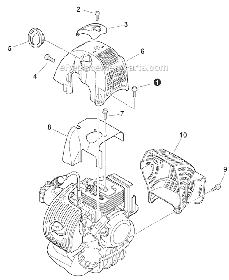 Covers Diagram and Parts List for HCA-266 T43011001001-T43011999999 Echo Hedge Trimmer
