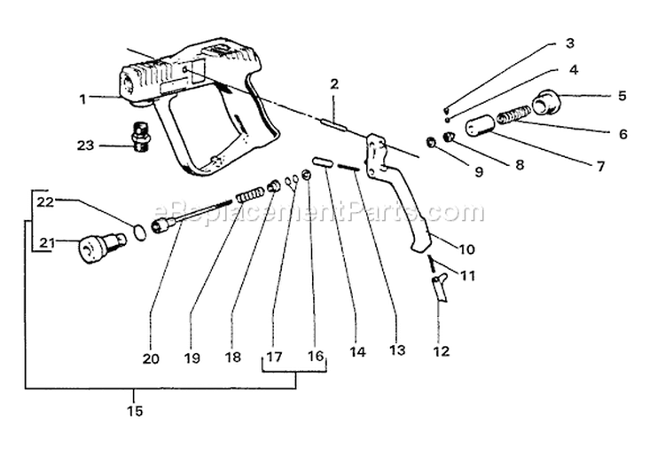 Page J Diagram and Parts List for HPP-1890 1991 Echo Pressure Washer