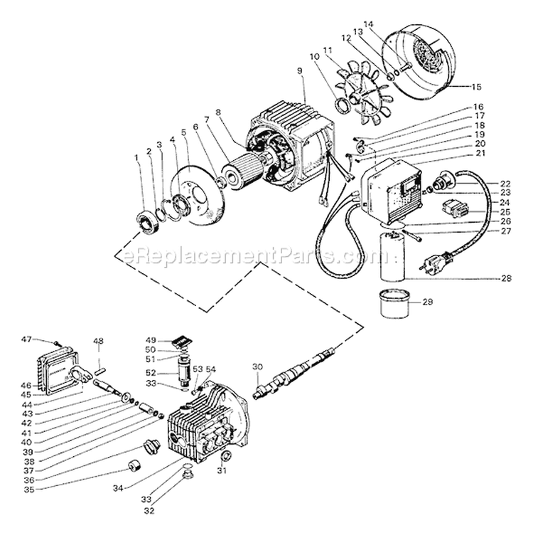 Page C Diagram and Parts List for HPP-1890 1991 Echo Pressure Washer