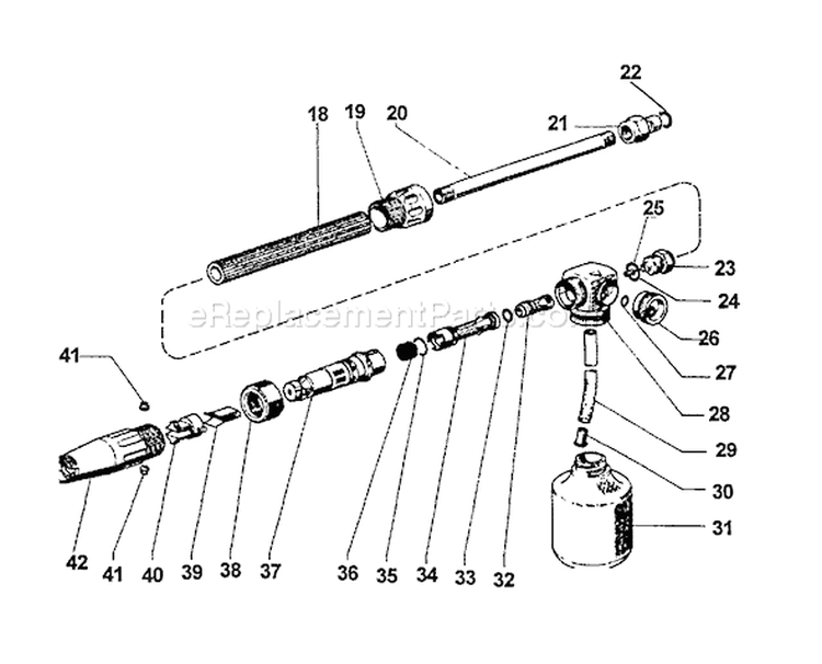 Page D Diagram and Parts List for HPP-1890 1991 Echo Pressure Washer