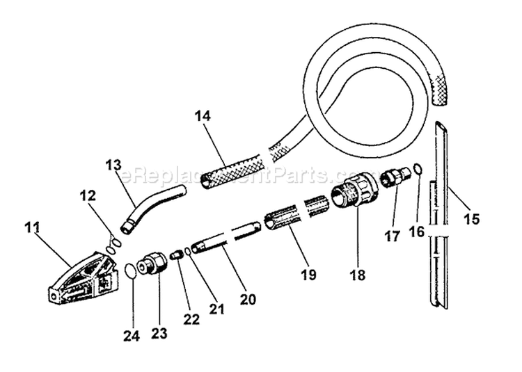 Page H Diagram and Parts List for HPP-1890 1991 Echo Pressure Washer