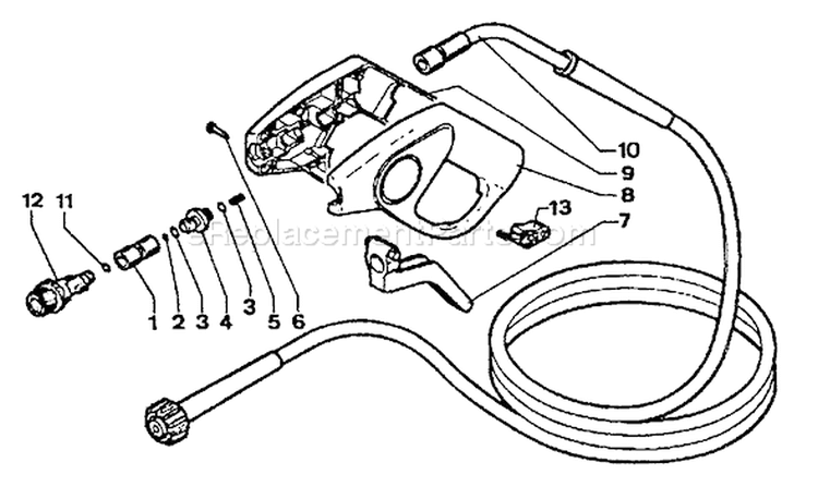 Page C Diagram and Parts List for HPP-1900  Echo Pressure Washer