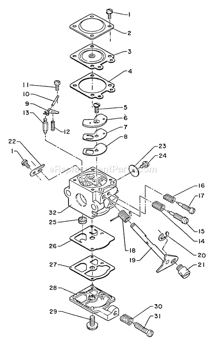 Page A Diagram and Parts List for K-3S  Echo Trimmer