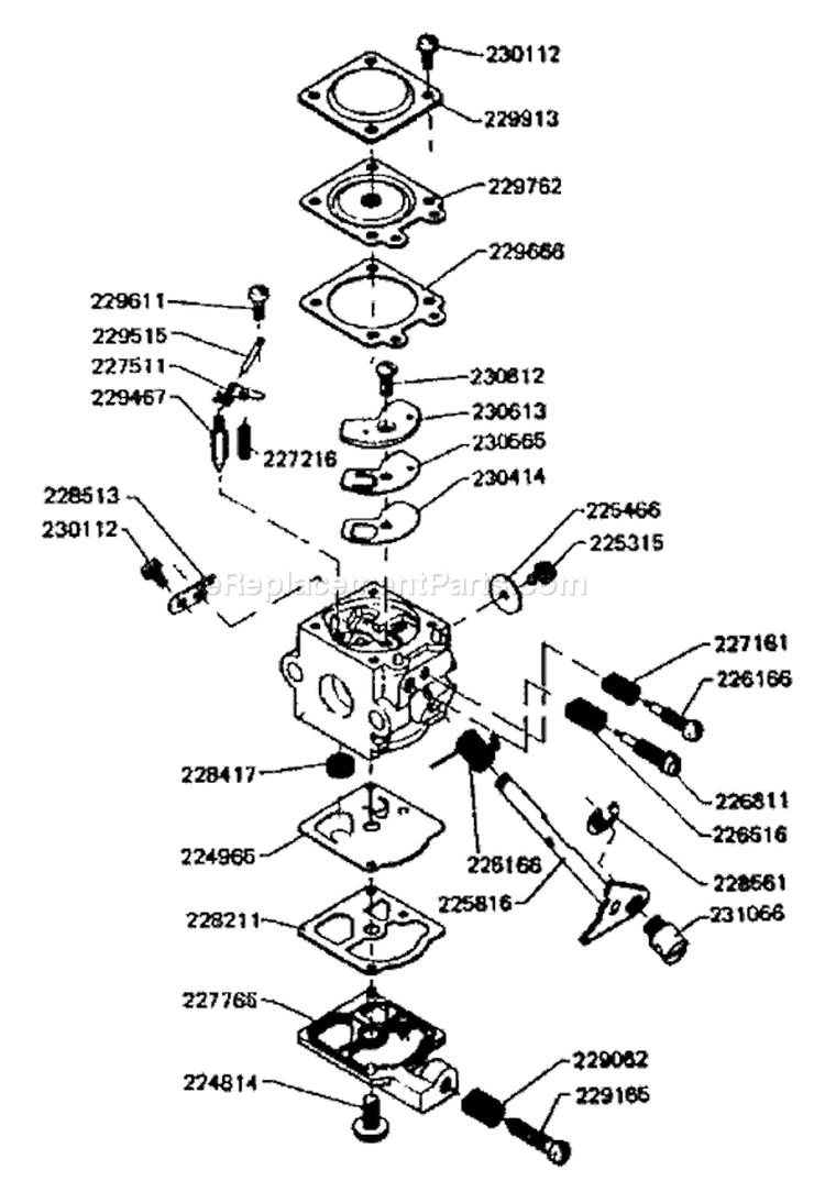 Page A Diagram and Parts List for KE-200DA  Echo Trimmer