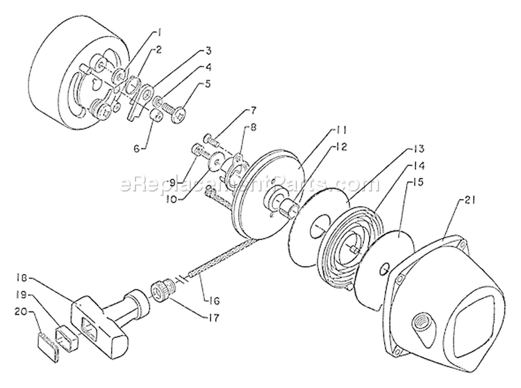 Page D Diagram and Parts List for KEH-202D  Echo Trimmer