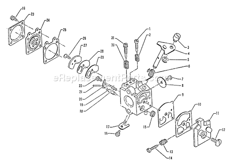 Page A Diagram and Parts List for LBB-4000 After S/N 001001 Echo Leaf Blower / Vacuum