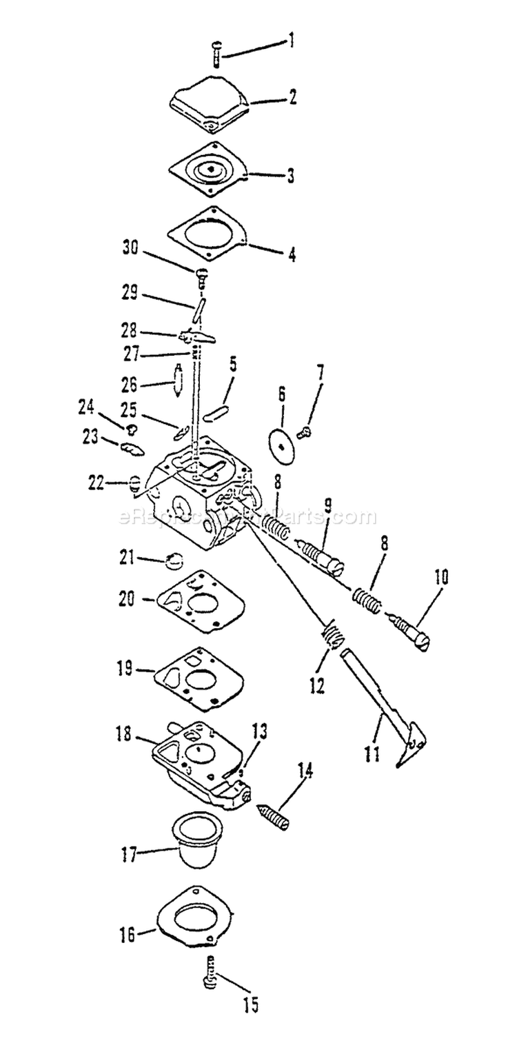 Page A Diagram and Parts List for LHB-2100 After S/N 005851 Echo Leaf Blower / Vacuum