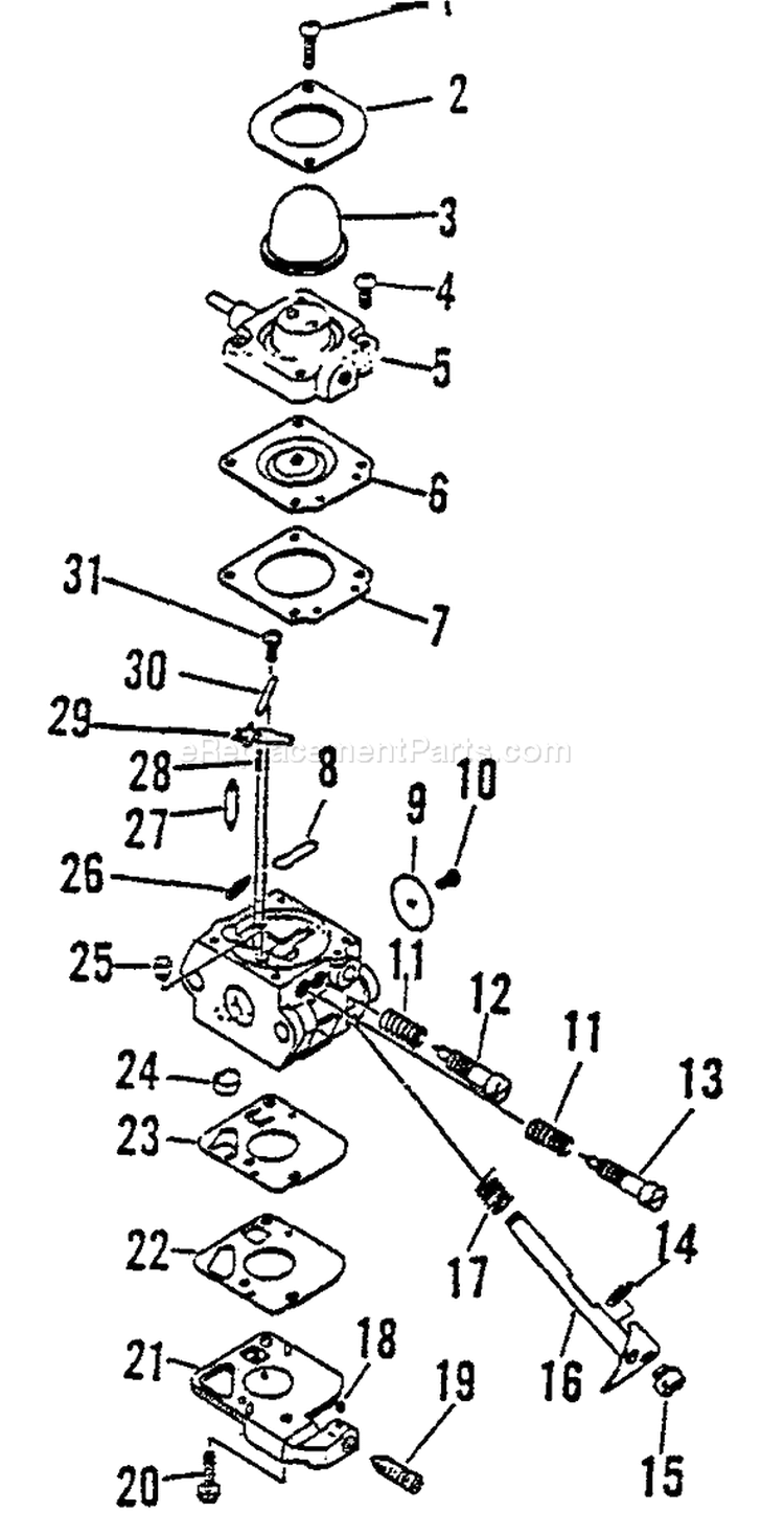 Page A Diagram and Parts List for LHD-1700 After S/N 001001-002837 Echo Hedge Trimmer