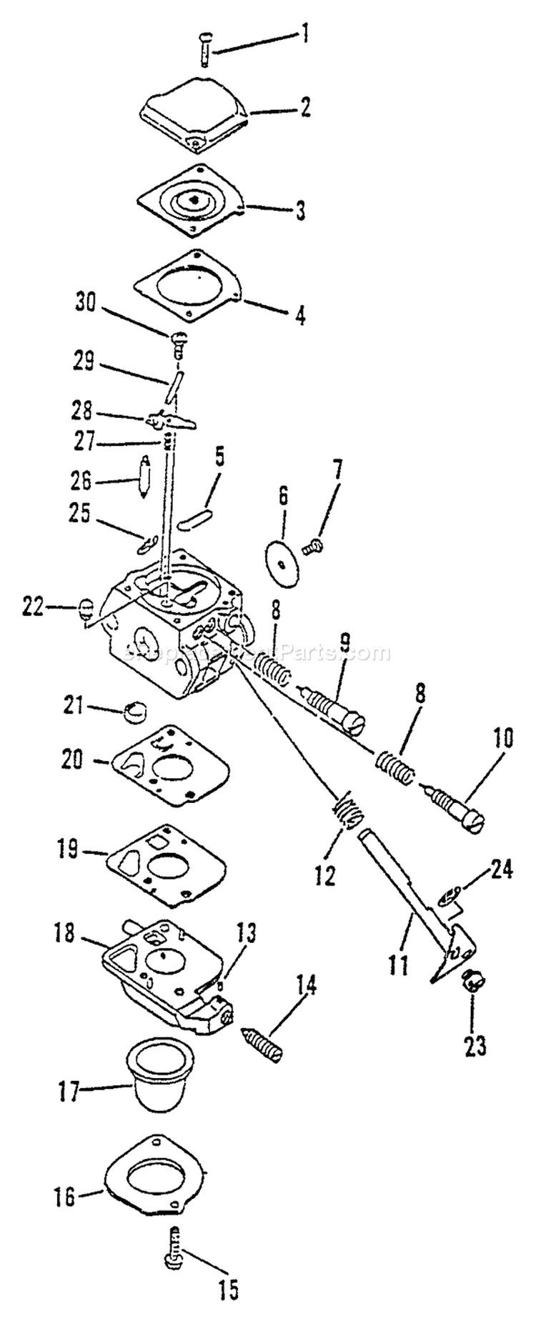 Page A Diagram and Parts List for LHS-3000 001001-002501 Echo Hedge Trimmer