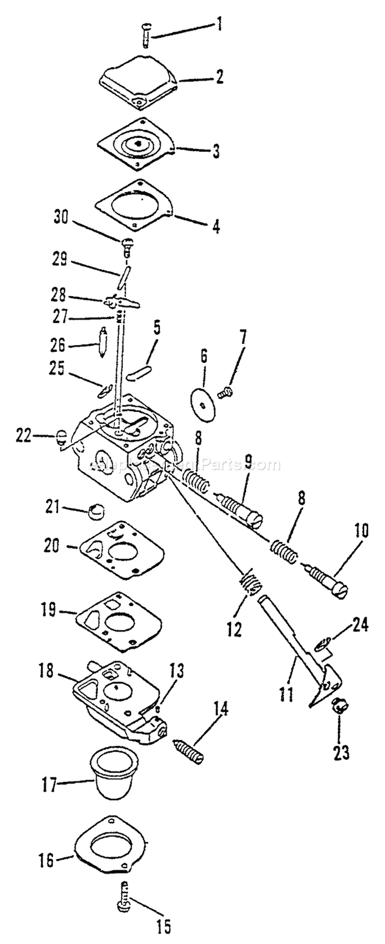 Page A Diagram and Parts List for LHS-3000 After S/N 002502 Echo Hedge Trimmer