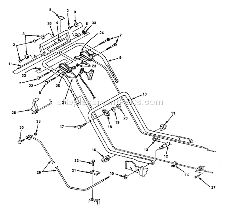 Page C Diagram and Parts List for LM-214  Echo Lawn Mower