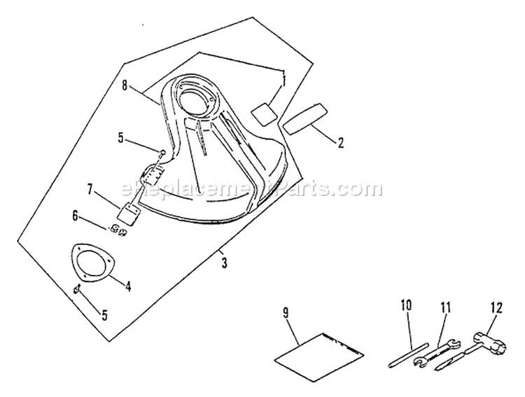 Page G Diagram and Parts List for LST-2100 001001-003000 Echo Trimmer