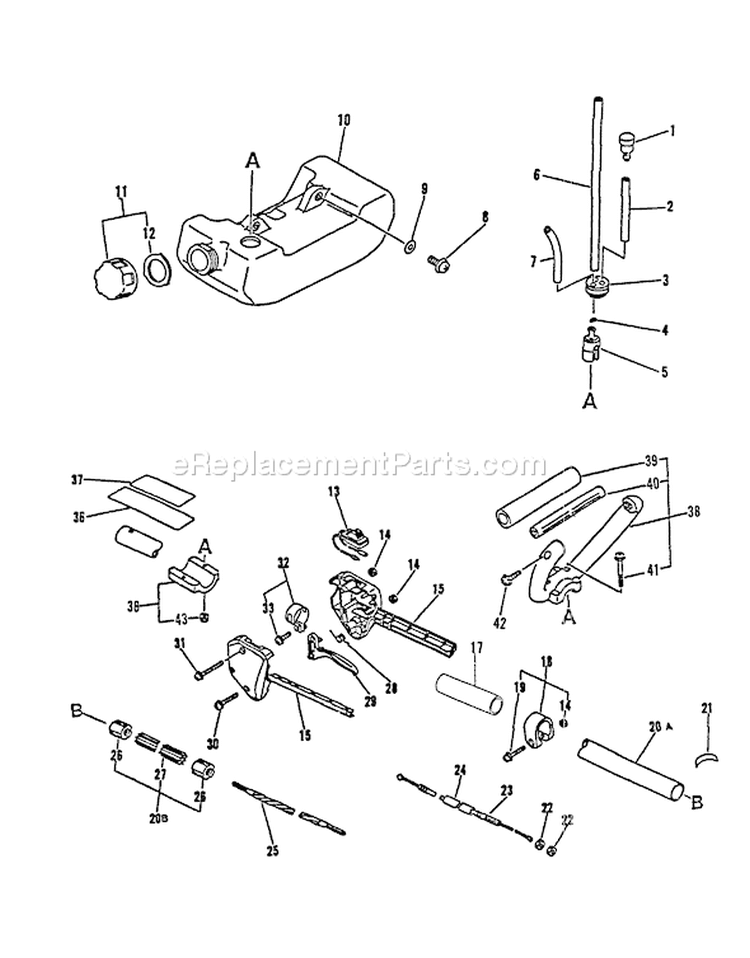 Page C Diagram and Parts List for LST-2100 004502-008649 Echo Trimmer