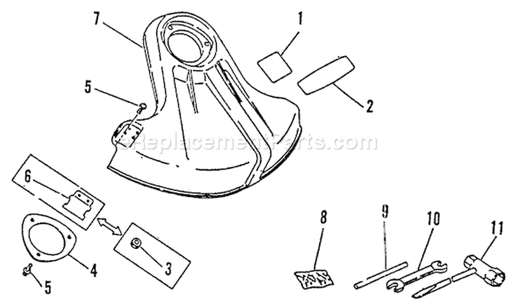 Page G Diagram and Parts List for LST-2400  Echo Trimmer