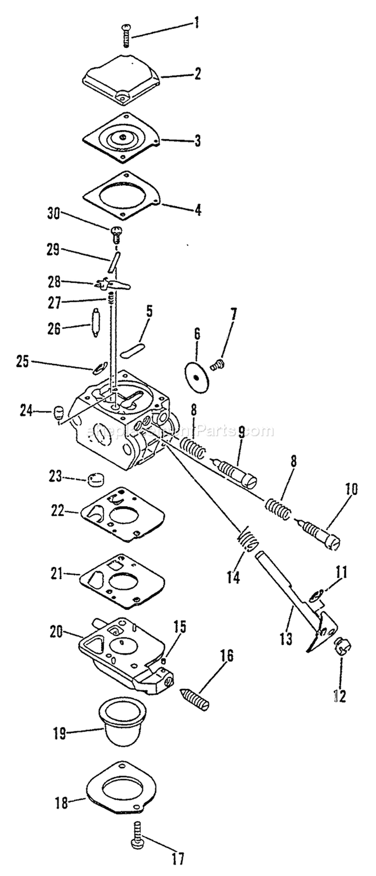Page A Diagram and Parts List for LST-2450 002507-007999 Echo Trimmer
