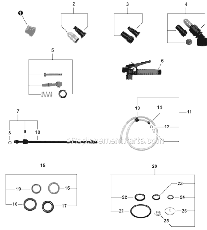 Page A Diagram and Parts List for MS-30H  Echo Sprayer