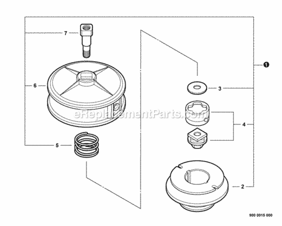 Echomatic_Head_--_21560050 Diagram and Parts List for PAS-225VPB S86813001001 - S86813012000 Echo Trimmer
