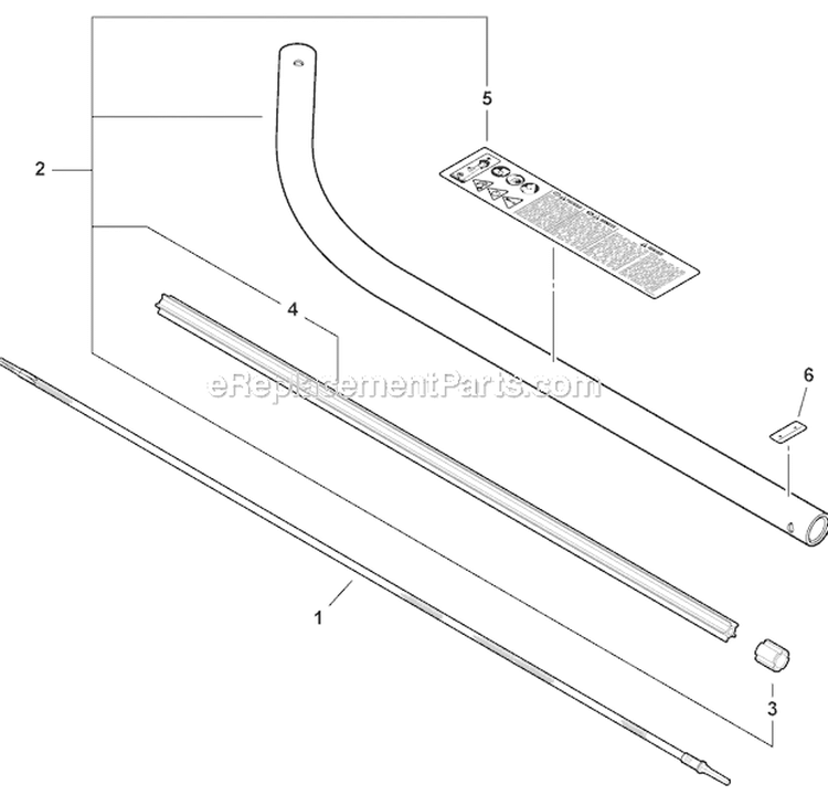 Driveshaft, Pipe Assembly, And Edger Attachment Diagram and Parts List for PAS-225 S59511001001-S59511003000 Echo Trimmer