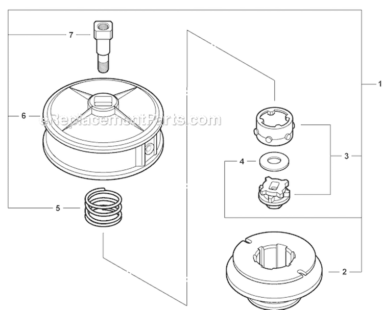 Page AW Diagram and Parts List for PAS-225 S59511001001-S59511003000 Echo Trimmer
