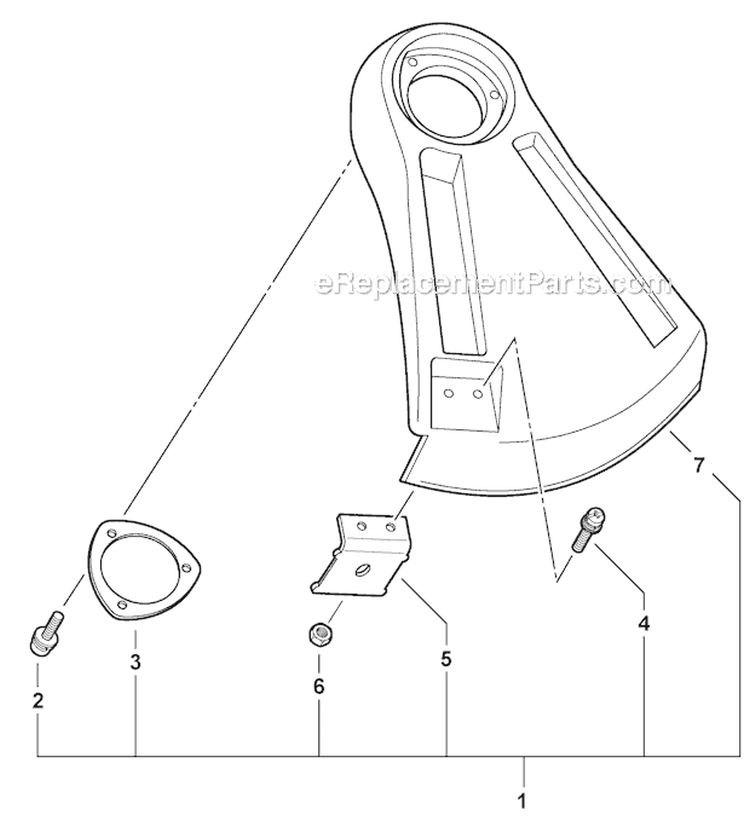 Rapid Loader Trimmer - Debris Shield (Plastic) Diagram and Parts List for PAS-225 S59612022001-S59612999999 Echo Trimmer