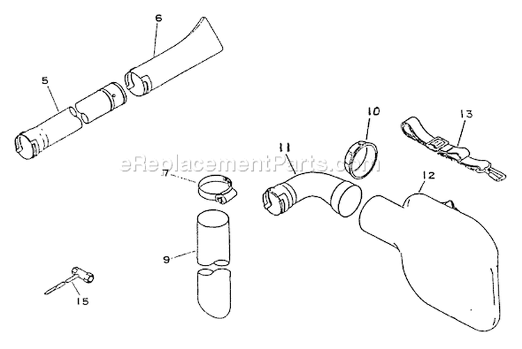 Page A Diagram and Parts List for PB-1010 001001 - 066000 Echo Leaf Blower / Vacuum