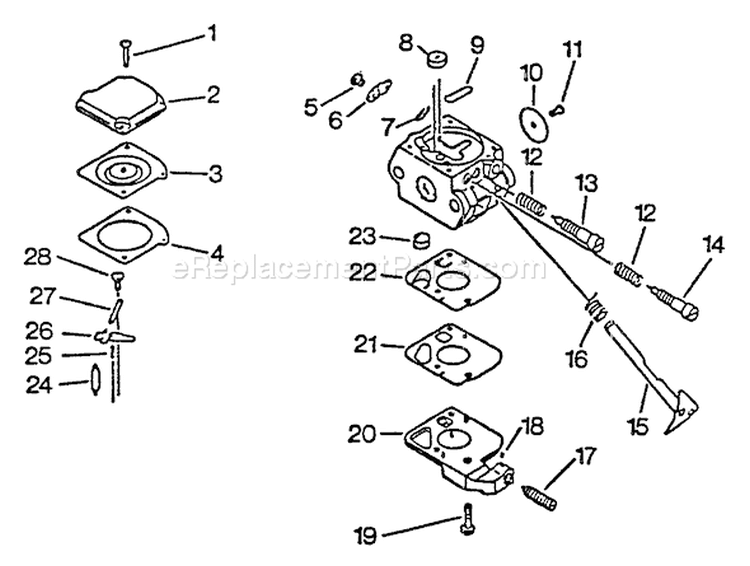 Page A Diagram and Parts List for PB-1010 098001 - 122635 Echo Leaf Blower / Vacuum