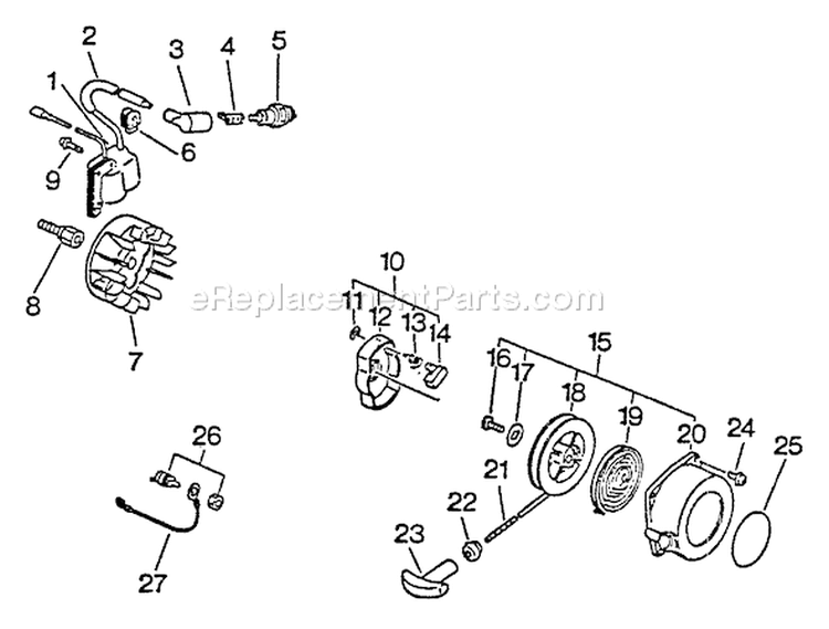 Page F Diagram and Parts List for PB-1010 098001 - 122635 Echo Leaf Blower / Vacuum